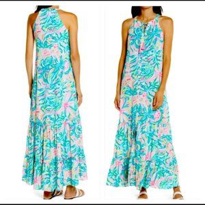 Lilly Pulitzer Luliana maxi dress One In A Melon size M NWT
